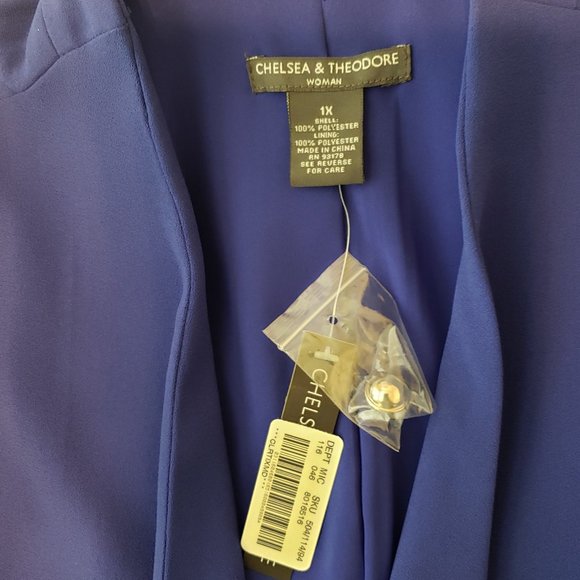 😍HP😍Chelsea & Theodore Blue Jacket NWT - Picture 4 of 4